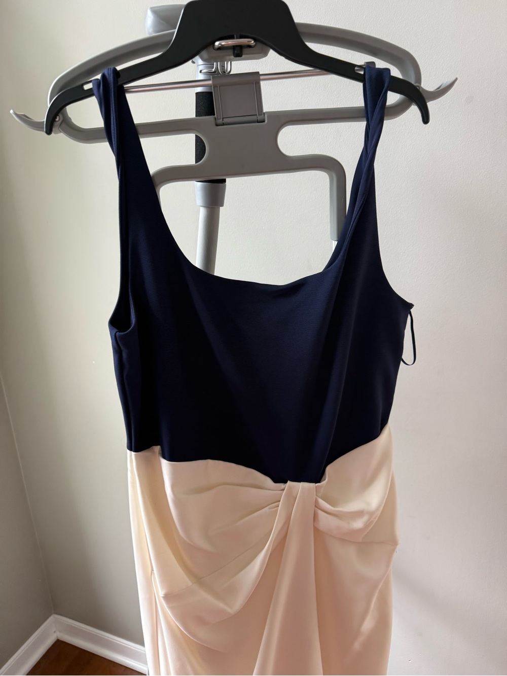 lauren ralph two-tone ottoman & creoe sleeveless gown - Picture 4 of 8